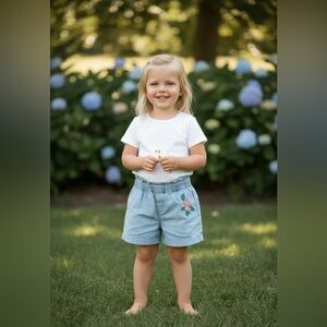 GAP Baby Girl Denim Shorts – Size 12–18 Months
